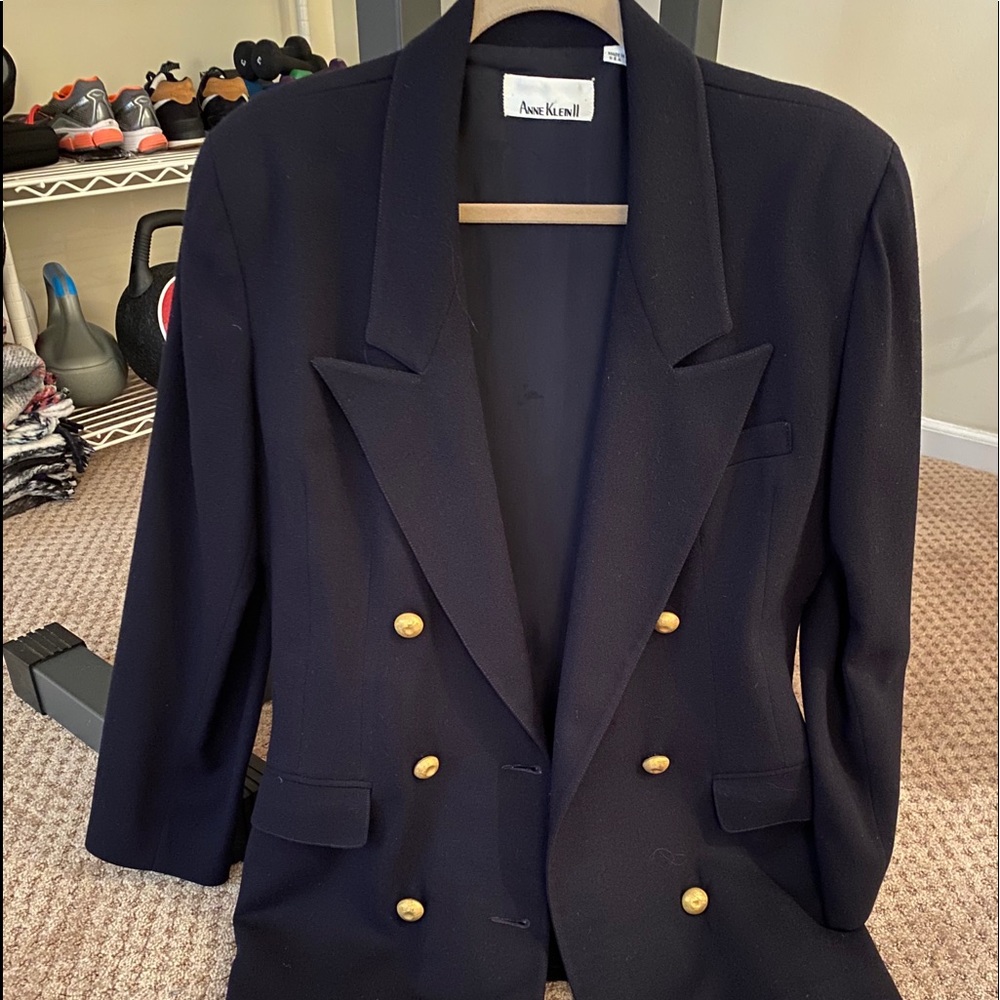 Anne Klein navy blue size 12 blazer